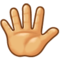 Raised Hand With Fingers Splayed emoji on Samsung